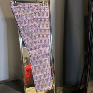 Mint Tory Burch patterned Cropped Skinny Jean